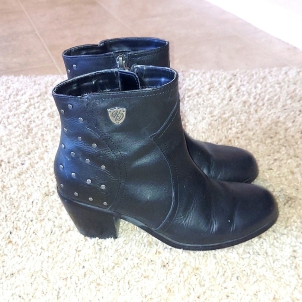 Harley-Davidson Women's Angela Ankle Boots In Black SZ 8M - Picture 4 of 9